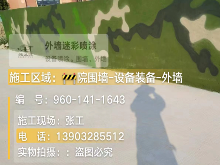 日喀则 迷彩漆喷涂价格（按平方米计费）